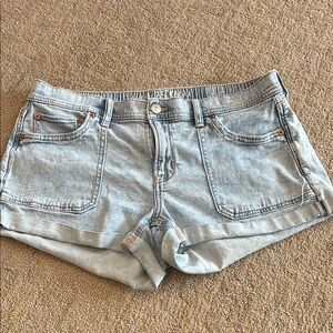 Women's Light Blue Denim Shorts